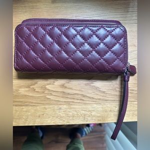 Coach Burgundy Leather Wallet
